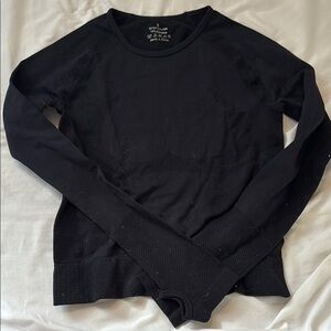 SHEIN Black Long Sleeve Muscle Tee